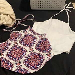 BUNDLE halter tops.